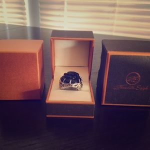 Meredith Leigh Sterling Silver & Black Onyx Ring🖤